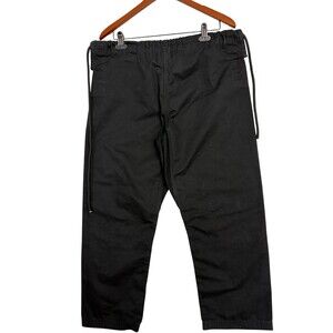 Versus Black Martial Arts BJJ Gi Pants Drawstring Waist 18x26 Embroidered